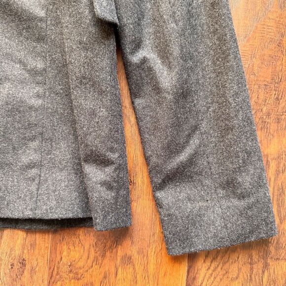 Banana Republic Blazer Women’s Sz 4 Made In Italy Grey Wool Blend Quiet Luxury - Picture 15 of 16